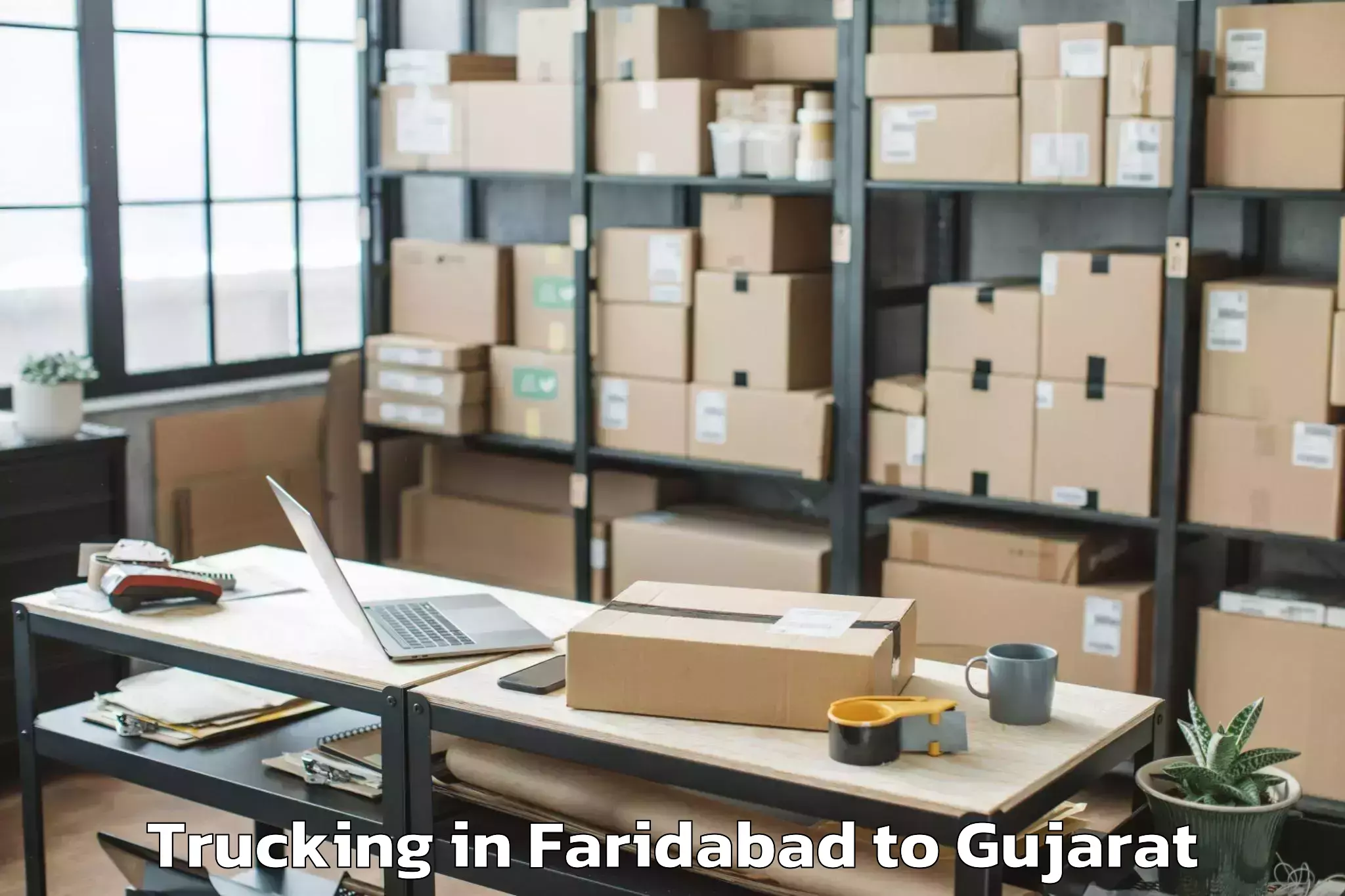 Easy Faridabad to Ranavav Trucking Booking